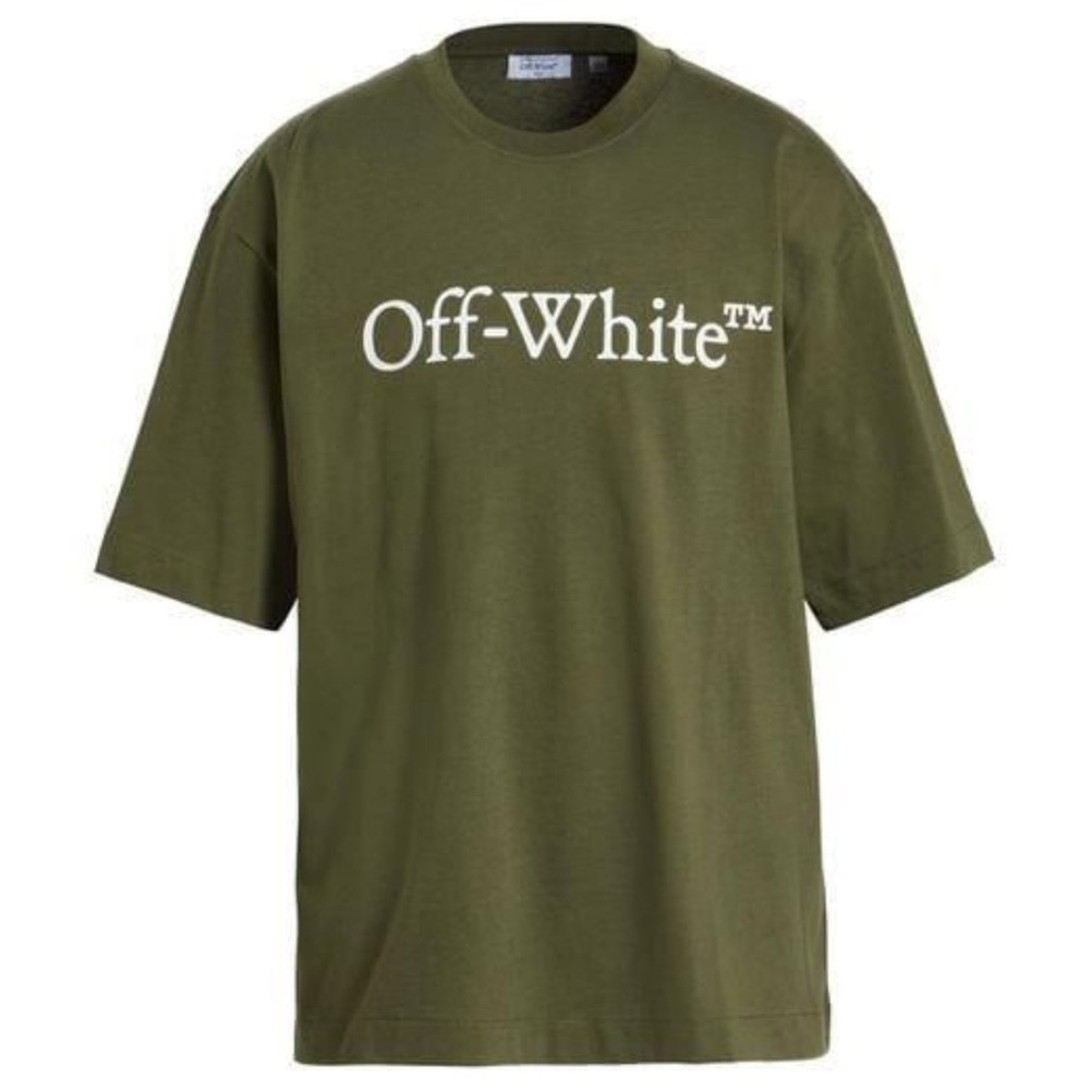 Off-White Big Bookish Skate cotton t-shirt in green